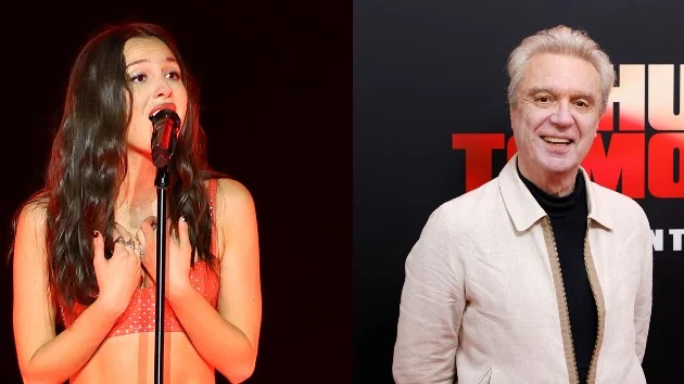 Olivia Rodrigo welcomes Talking Heads legend David Byrne onstage at Governors Ball