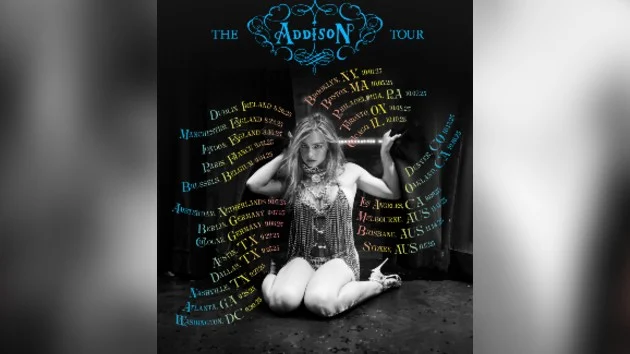 Addison Rae announces debut global headlining tour