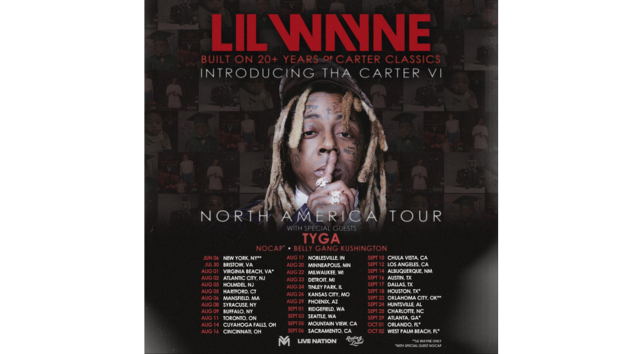 Lil Wayne celebrating 20 years of Tha Carter series with Tha Carter VI tour