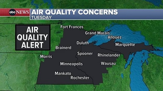 Canadian wildfire smoke continues to worsen air quality in several US states