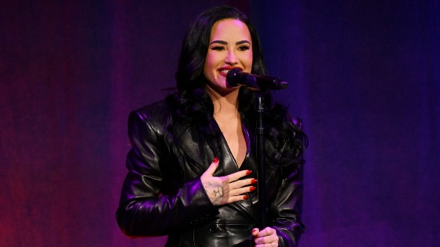 Demi Lovato dresses as viral Poot Lovato meme for Halloween