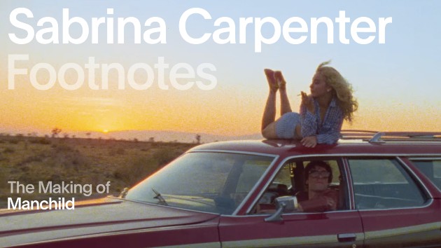 Sabrina Carpenter reveals behind-the-scenes tidbits of ‘Manchild’ video for Vevo