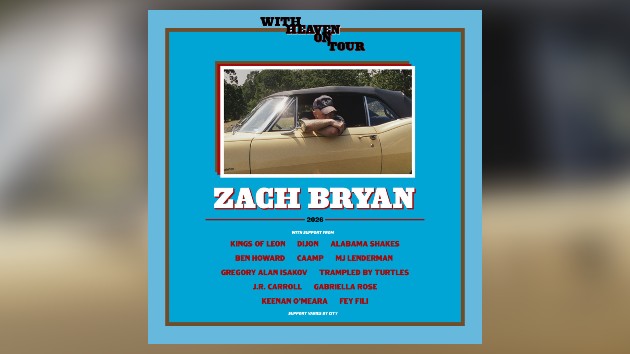 Zach Bryan adds dates to 2026 With Heaven On Tour