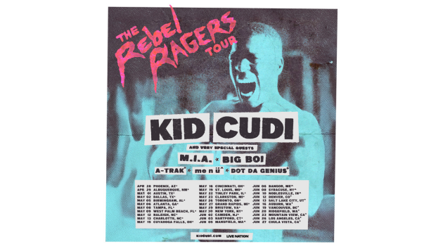 Kid Cudi announces The Rebel Ragers Tour