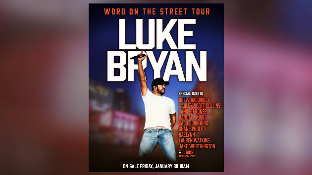 Luke Bryan sets the Word on the Street Tour in motion in May