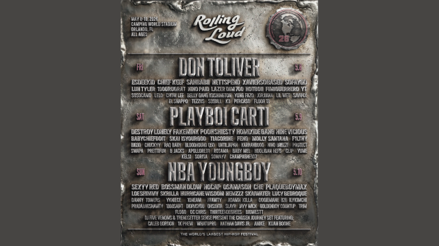 Don Toliver, Playboi Carti and NBA YoungBoy to headline Rolling Loud 2026