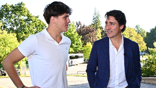 Justin Trudeau’s son says ‘cool’ Katy Perry spent hours talking to him about his music career