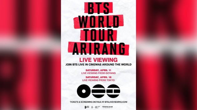 BTS concerts to hit theaters worldwide in April