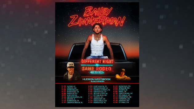 Bailey Zimmerman’s busy making his first arena tour ‘one of the best shows ever’