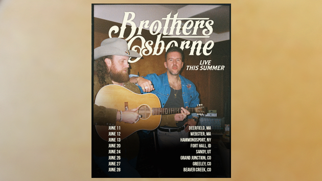 Brothers Osborne map out a June jaunt to mark 10th anniversary