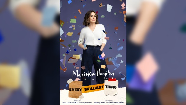 Mariska Hargitay set to make her Broadway debut in ‘Every Brilliant Thing’