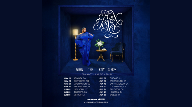 Alex Isley announces When The City Sleeps Tour