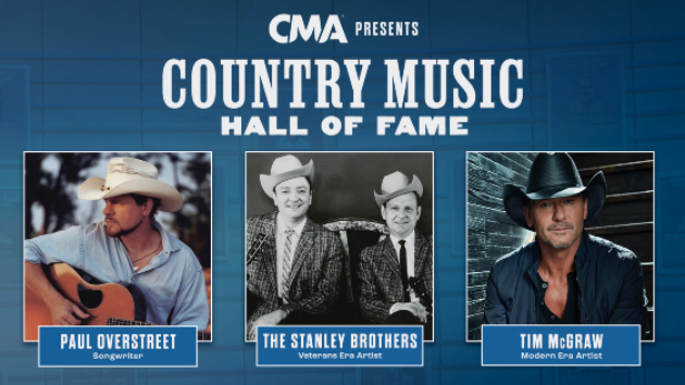 Tim McGraw, Paul Overstreet & the Stanley Brothers headed for Country Music Hall of Fame