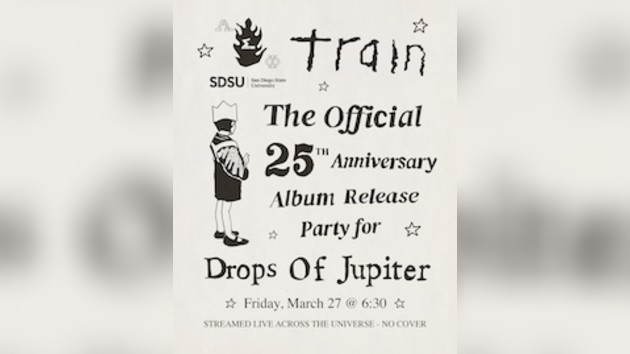 Train to mark 25th anniversary of ‘Drops of Jupiter’ with livestreamed frat house gig