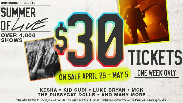 Get $30 tickets for Kesha, 5SOS, Goo Goo Dolls & more with Live Nation’s Summer of Live promo