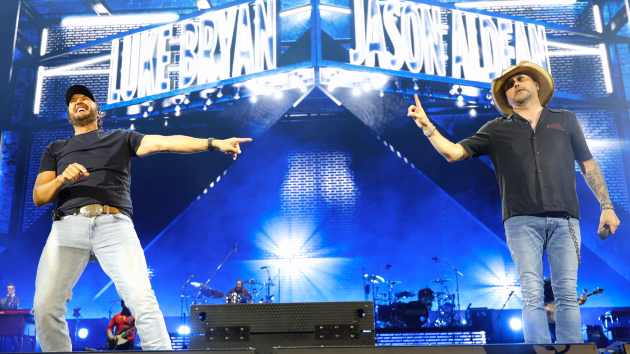 A sold-out Athens, Georgia, crowd greets native sons Jason Aldean and Luke Bryan