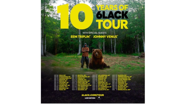 6lack announces celebratory 10 Years of 6lack tour