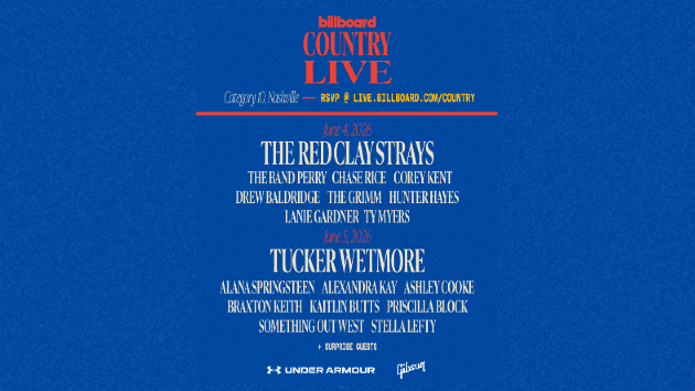 Corey Kent and Chase Rice join Tucker Wetmore and Red Clay Strays for CMA Fest freebie