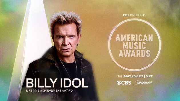 Billy Idol to be honored with the American Music Awards Lifetime Achievement Award