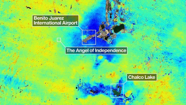 Mexico City has been sinking for over a century. A new NASA satellite is now watching it happen in real time