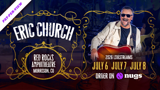 Enjoy Eric Church’s July Red Rocks shows from the comfort of home