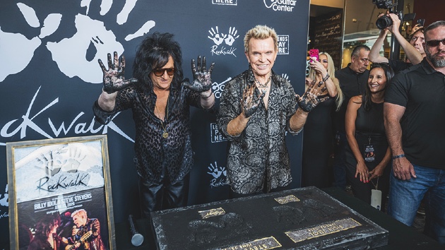 Billy Idol and Steve Stevens inducted into Guitar Center’s Hollywood Rockwalk